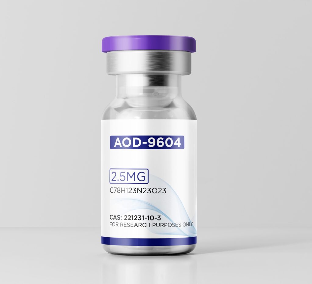 Growth Guys AOD-9604 2.5mg vial, 99.86% purity Janoshik tested research peptide