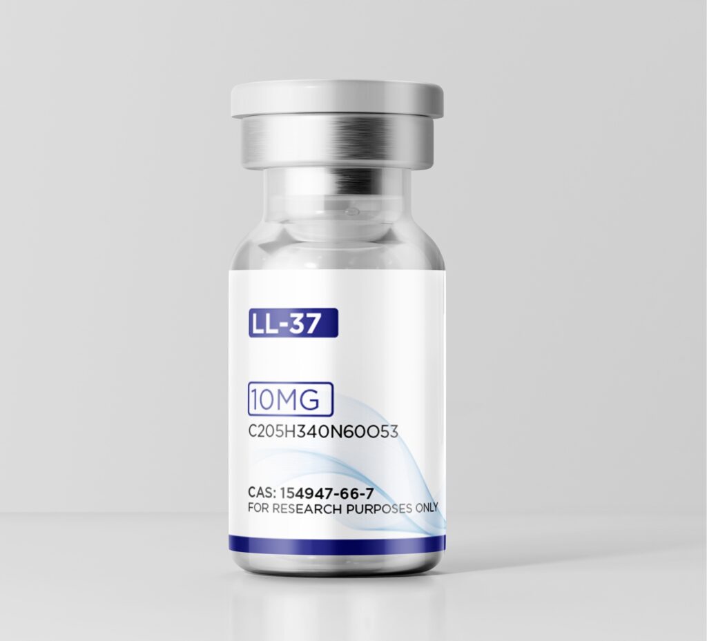 LL 37 10mg research peptide vial by Growth Guys