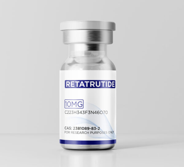 Retatrutide 10mg research peptide vial by Growth Guys