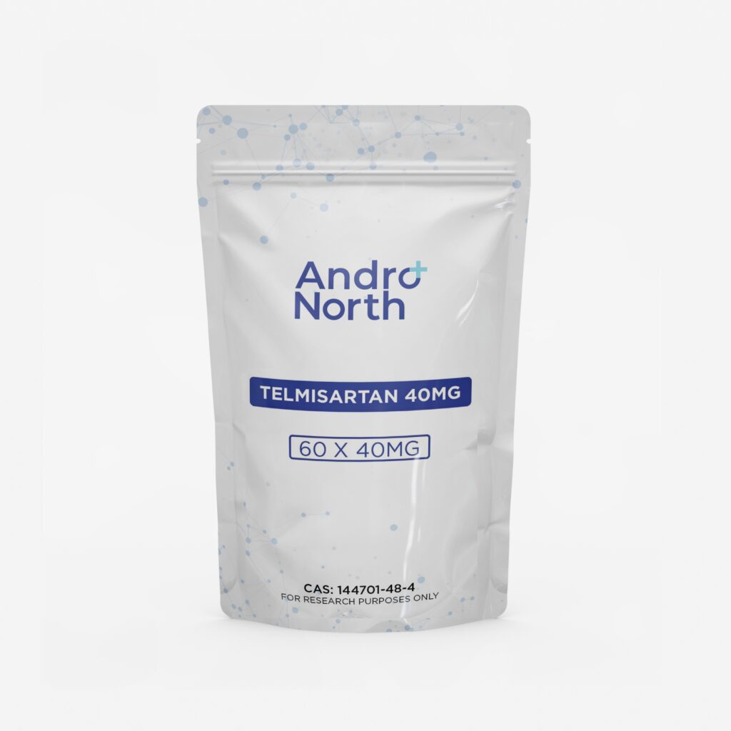 Andro North Telmisartan 40mg resealable white pouch containing 60 tablets