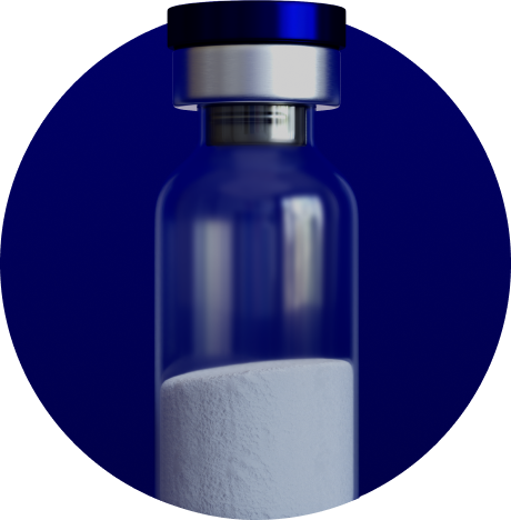 Hgh single dark blue round bg